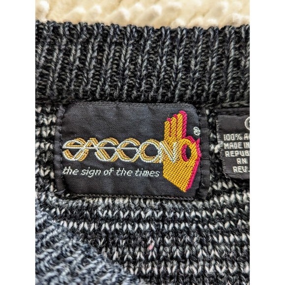 Vintage Sasson Women's Abstract Pattern Winter Sweater.  Sz S - Picture 6 of 14